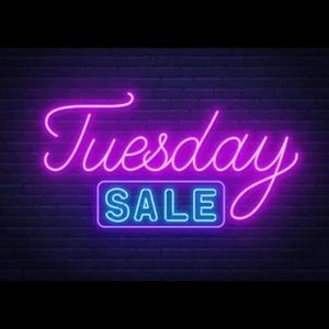 ONLY ON TUESDAY 10-20% OFF SELECT ITEMS